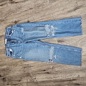 Abercrombie & Fitch The Ankle straight ultra high rise jeans